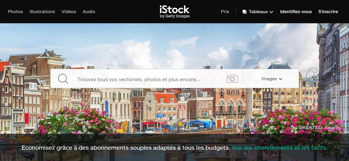 Capture d'écran Istock Photo