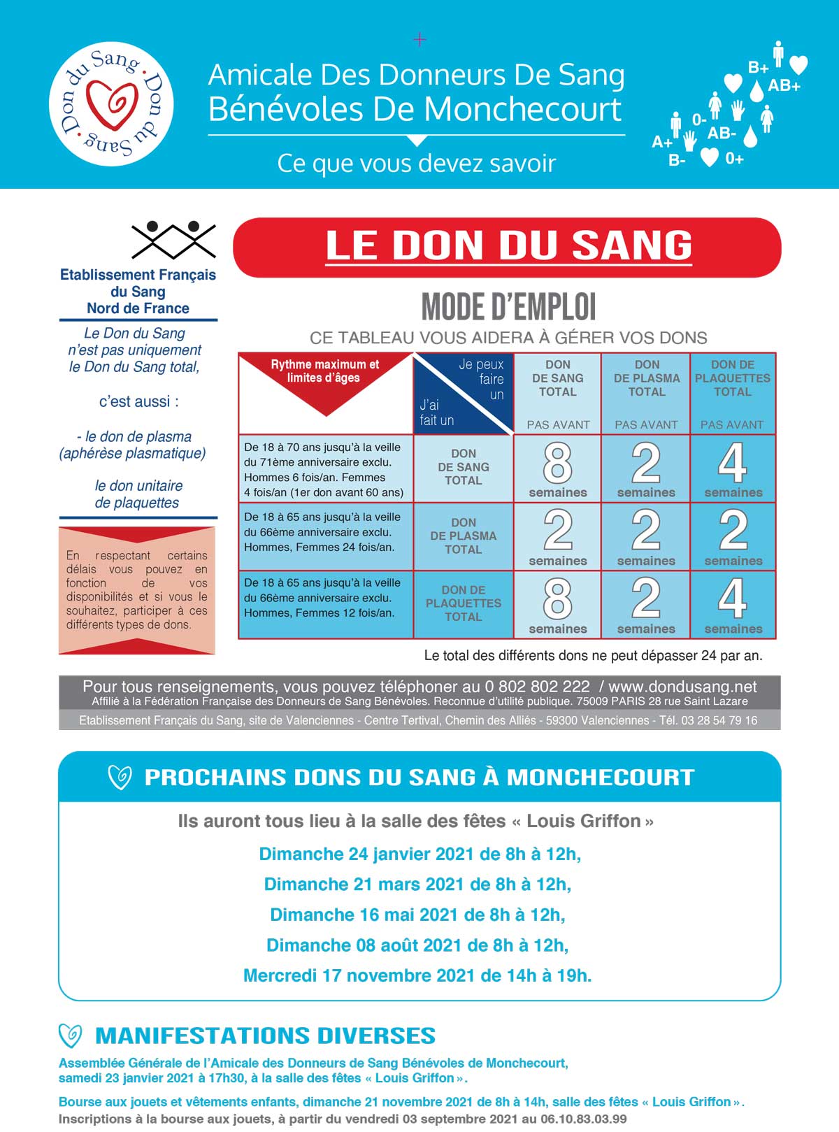 Calendrier Don Du Sang - Monchecourt - Aperçu 3