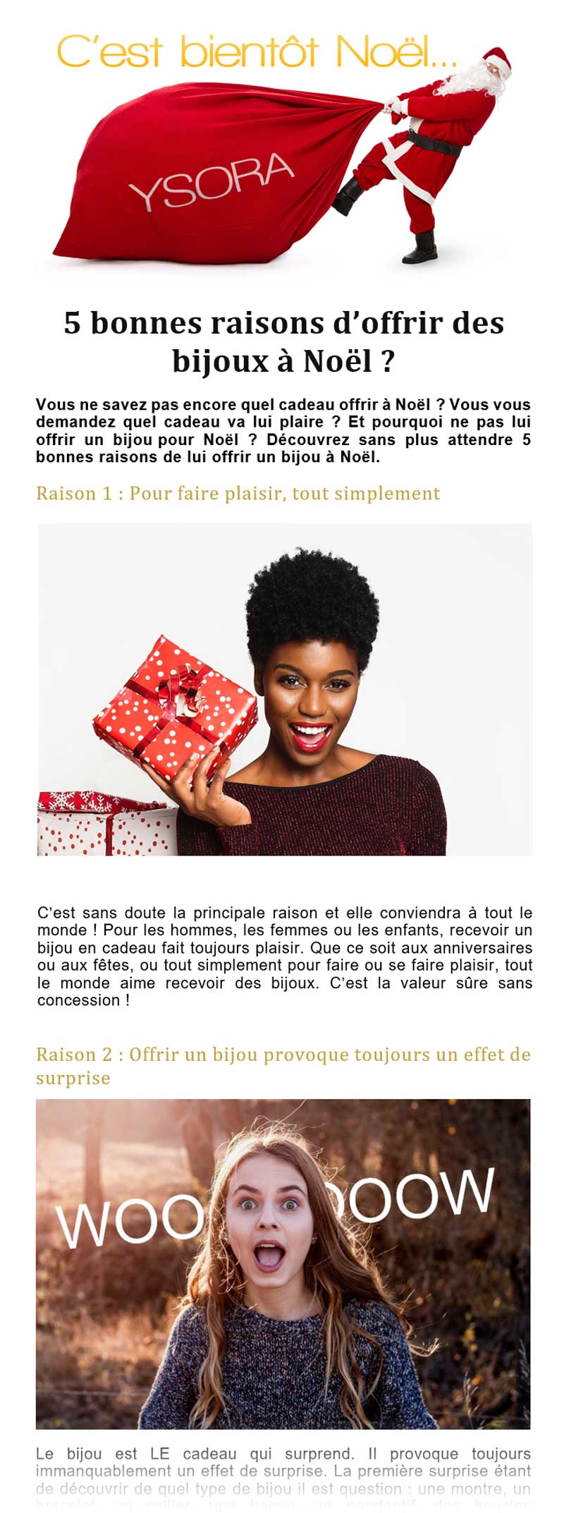 Extrait article Noël 2020 - Bijouterie Ysora