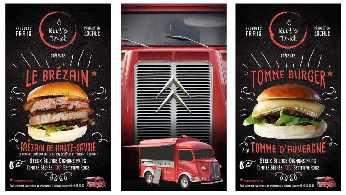 Présentation générale des burgers du mois O Root's Truck