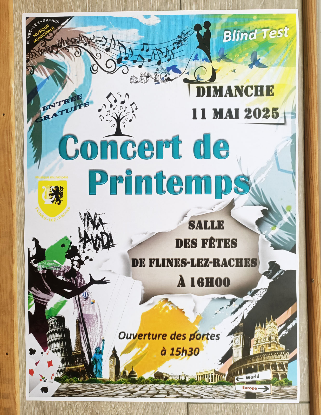 concert - blind test Affiche concert flisne